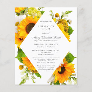 Papier Célébration budgétaire de la vie Tournesols Invita