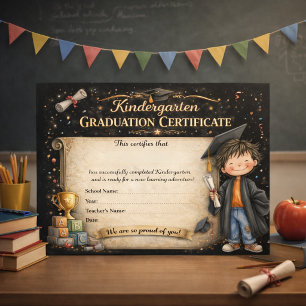 Papier Célébration de fin d'études maternelle modifiable