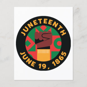 Papier Célébration de Juneteenth commémorant la liberté e