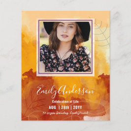 Papier CÉLÉBRATION DE LA VIE Funérailles Memorial PHOTO B