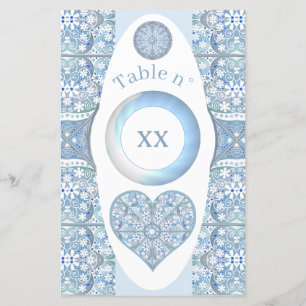 Papier Céramique Lace Bleu clair