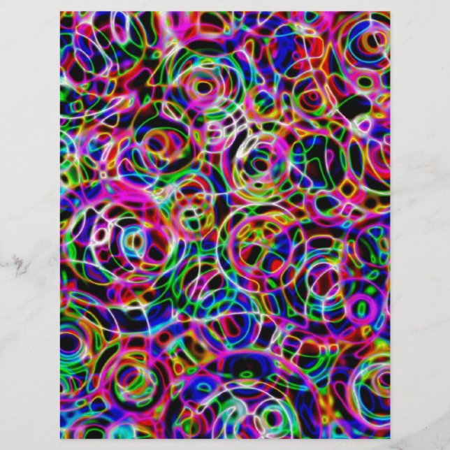 Papier Cercles néon (Devant)