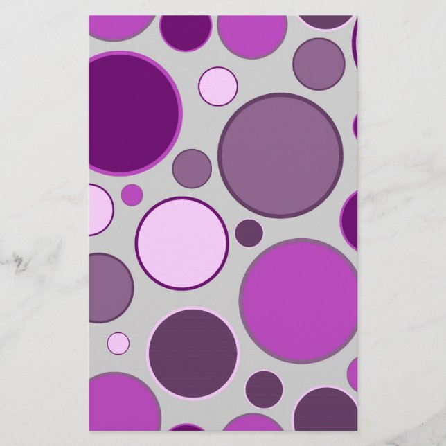 Papier cercles rétro (Devant)