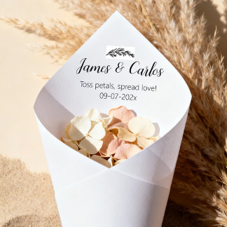 Papier Cérémonie Confetti Toss de mariage Petal Cones