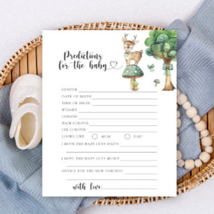 Papier Cerf aquarelle - prédictions et conseils pour bébé