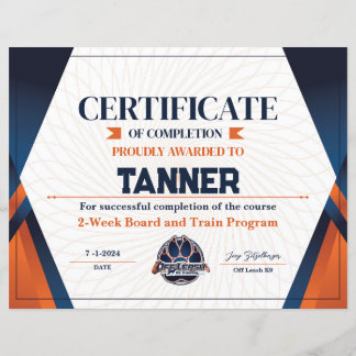 Papier Certificat #14