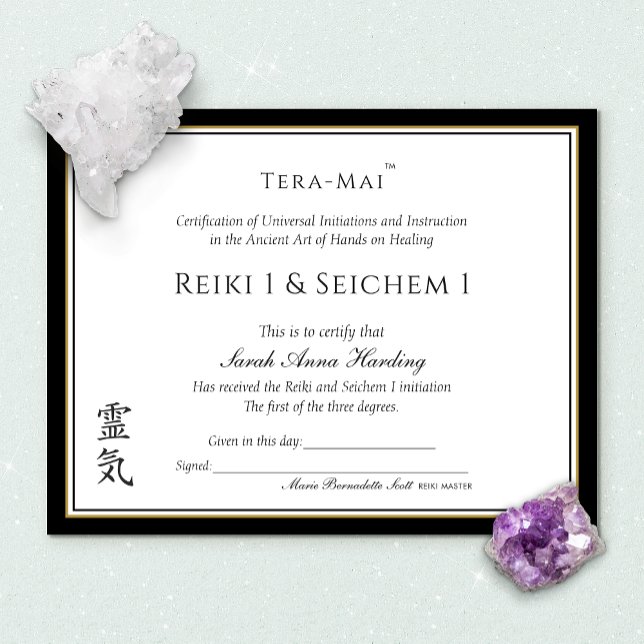 Papier Certificat d'achèvement de Reiki Award (Créateur téléchargé)