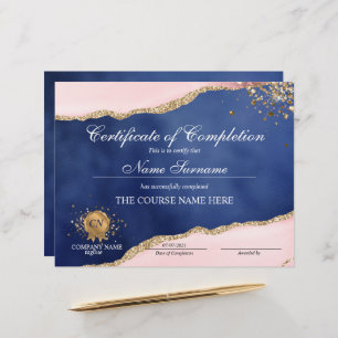 Papier Certificat de fin de cours