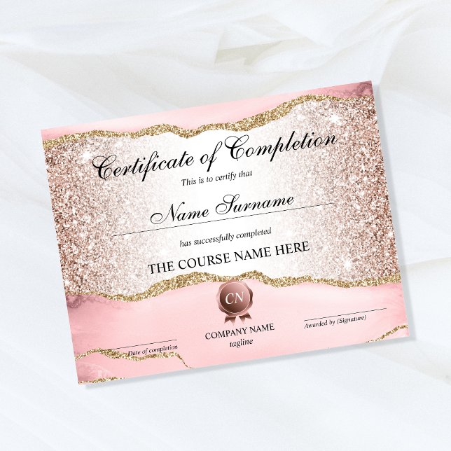 Papier Certificat de fin de cours (Créateur téléchargé)