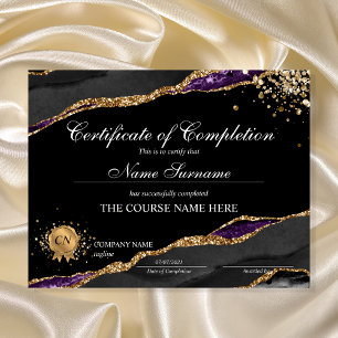Papier Certificat de fin de cours