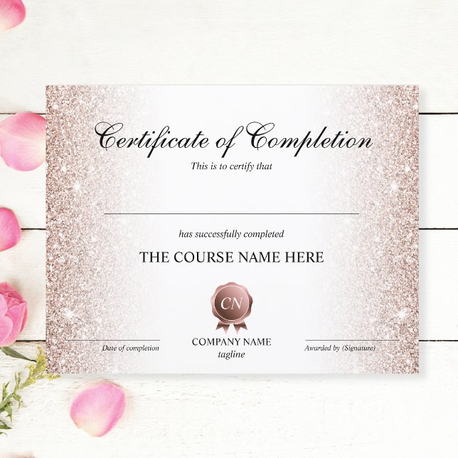 Papier Certificat de fin de cours (Créateur téléchargé)