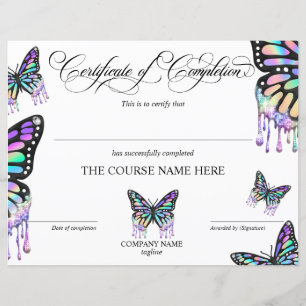Papier Certificat de fin de cours