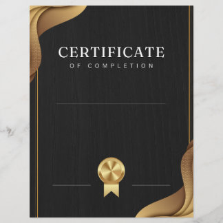 Papier Certificat de fin d'études
