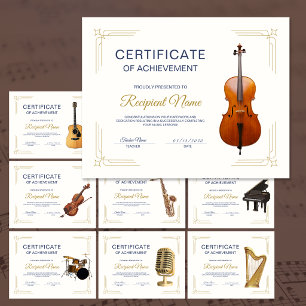 Papier Certificat de Récompense de Cours de Corde de Viol