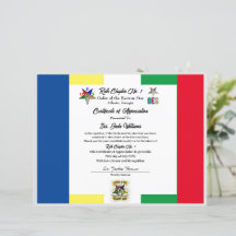 Certificat de reconnaissance OES