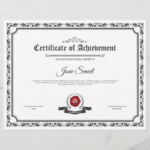 Papier Certificat de réussite