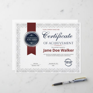 Papier Certificat de réussite moderne