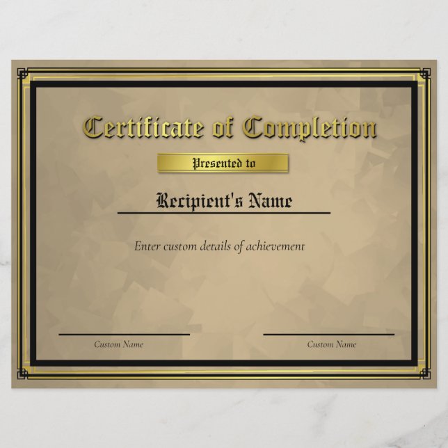 Papier Certificat d'indicateur de ligne bleue mince perso (Devant)