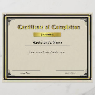 Papier Certificat d'indicateur de ligne bleue mince perso