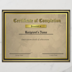 Papier Certificat d'indicateur de ligne bleue mince perso