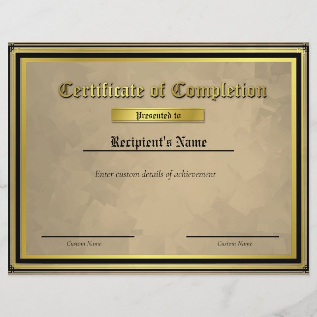 Papier Certificat d'indicateur de ligne bleue mince perso (Devant)