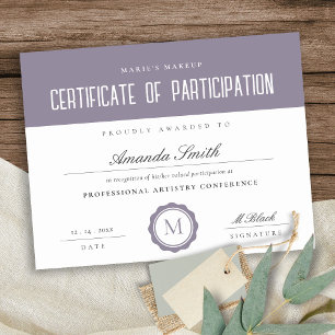 Papier Certificat minimal de participation du prêteur