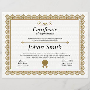 Papier Certificat multifonction