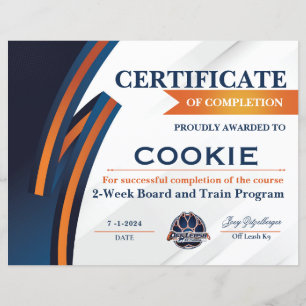 Papier Certificat OLK9 #3