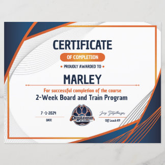 Papier Certificat OLK9 #9