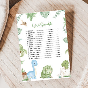Papier C'est un garçon Jeu de désordre de mots pour Baby