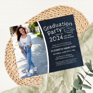 Papier Chalkboard High School Photo Grad Party Budget