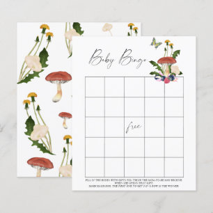 Papier champignons de la forêt d'automne - Baby Bingo jeu