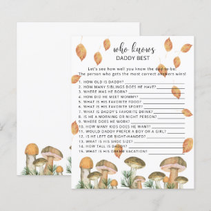 Papier Champignons forestiers - Qui connaît le mieux DADD