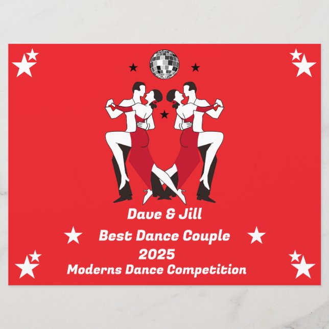 Papier Champions de Danse de Salon (Devant)