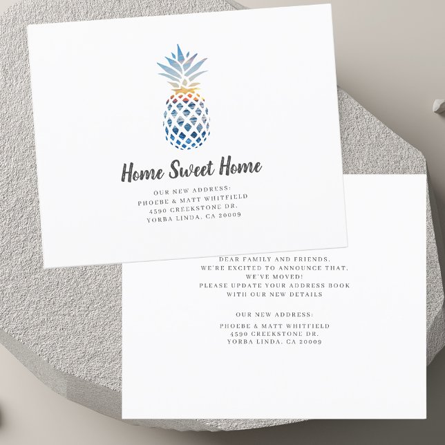 Papier Changement d'adresse moderne Faire-part de déplace (Modern Change of Address Moving Announcement)