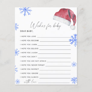 Papier Chapeau de Noël - vœux pour jeu de bébé