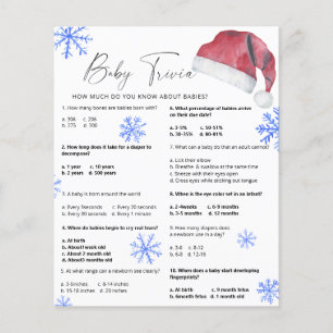 Papier Chapeau de Père Noël - Bébé Quiz