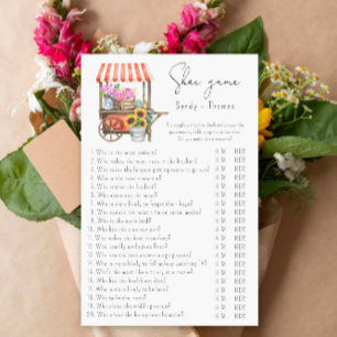 Papier Chariot de fleurs - Jeu de chaussures jeu de baby