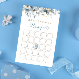 Papier Charmant Baby shower Bingo de vêtements Bébé Bleu 