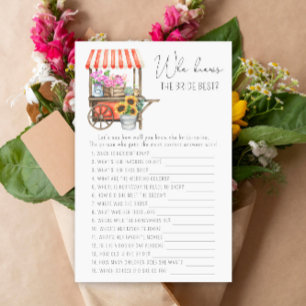 Papier Charrette de fleurs - Qui connaît le mieux la mari