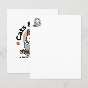 Papier Chat adorable en Mug Conception de vacances - Chat