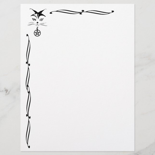 Papier Chat Wiccan (Devant)