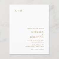 Chelsea Gold Faire-part de mariage moderne