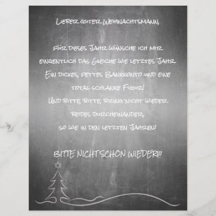 Papier Cher bon Père Noël