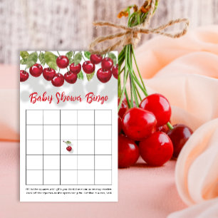 Papier Cherry Baby shower Bingo Jeu