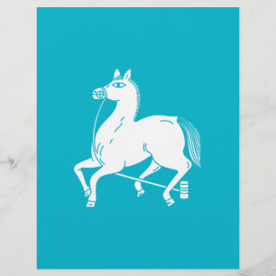 Papier cheval champion attaché