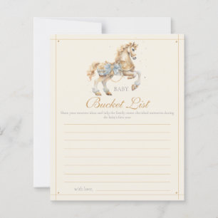 Papier Cheval de carrousel vintage aquarelle liste de nai