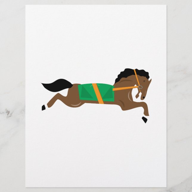 Papier Cheval de course (Devant)