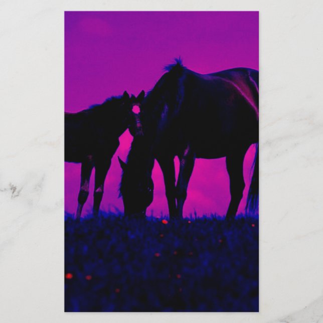 Papier Cheval & Filly (Devant)