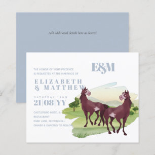 Papier Cheval Pays Thématique Western Rustic Mariage